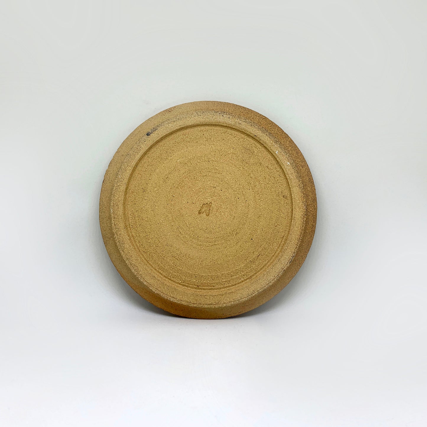Sage Black Plate with Unglazed Rim