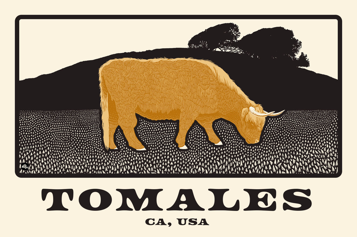 Tomales Highland Cow Standard Postcard