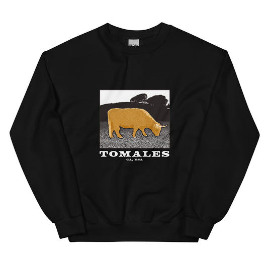 Tomales Highland Cow Unisex Sweatshirt Dark