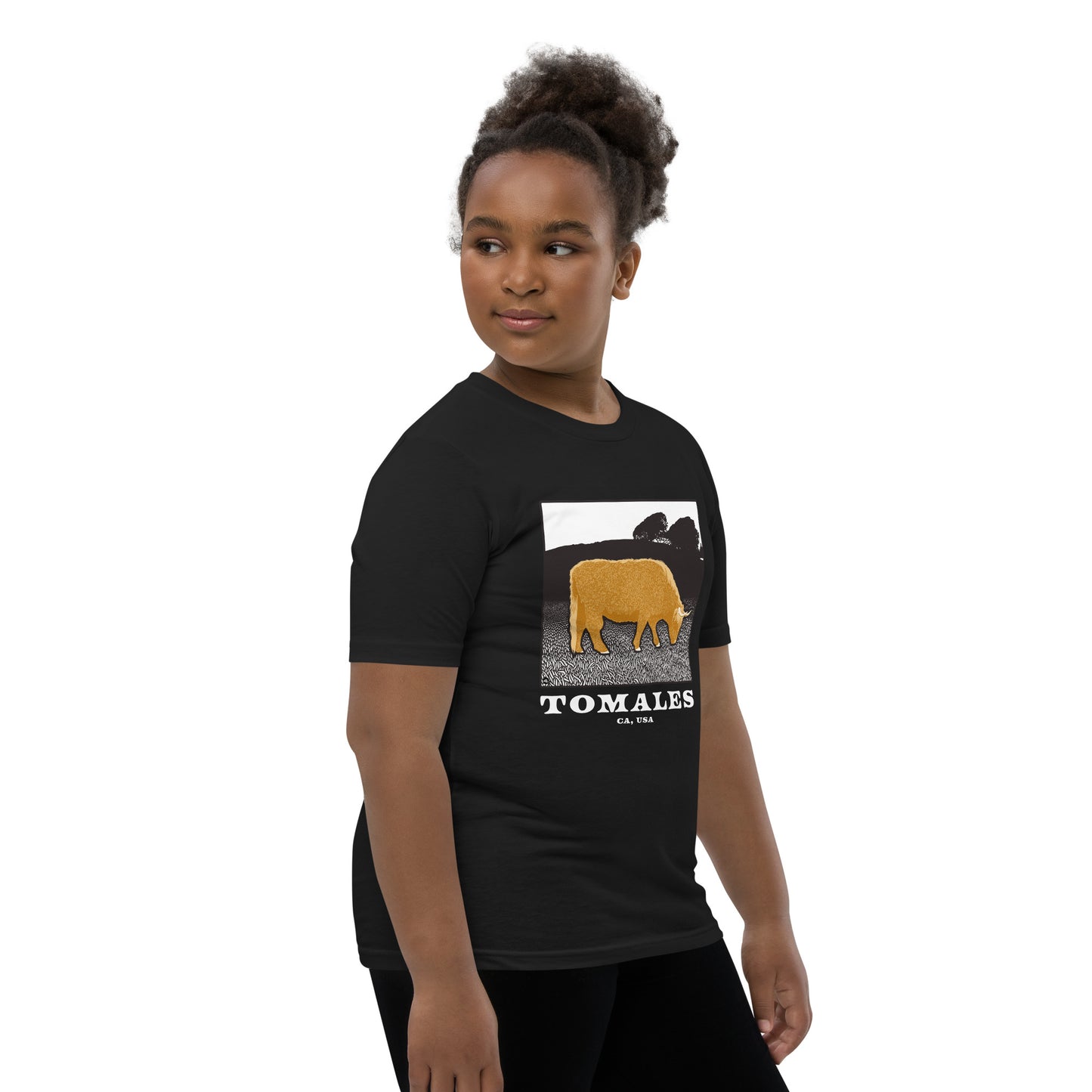 Tomales Highland Cow Youth Short Sleeve T-Shirt