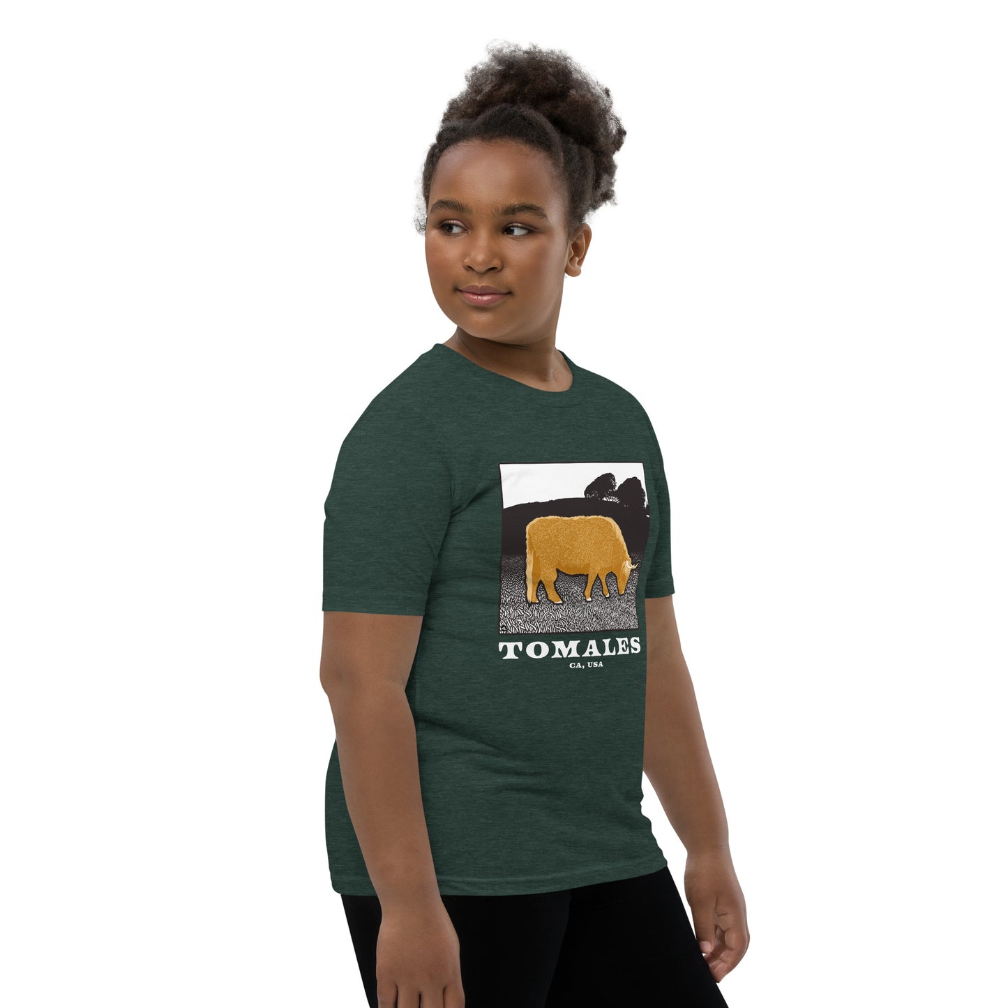 Tomales Highland Cow Youth Short Sleeve T-Shirt