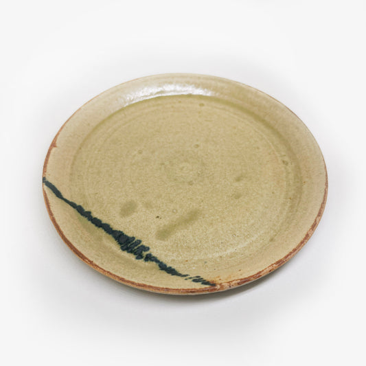 Ash Green Plate with Line