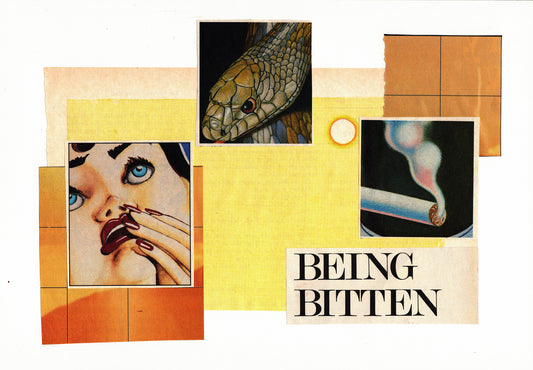 "Being Bitten" Collage Print