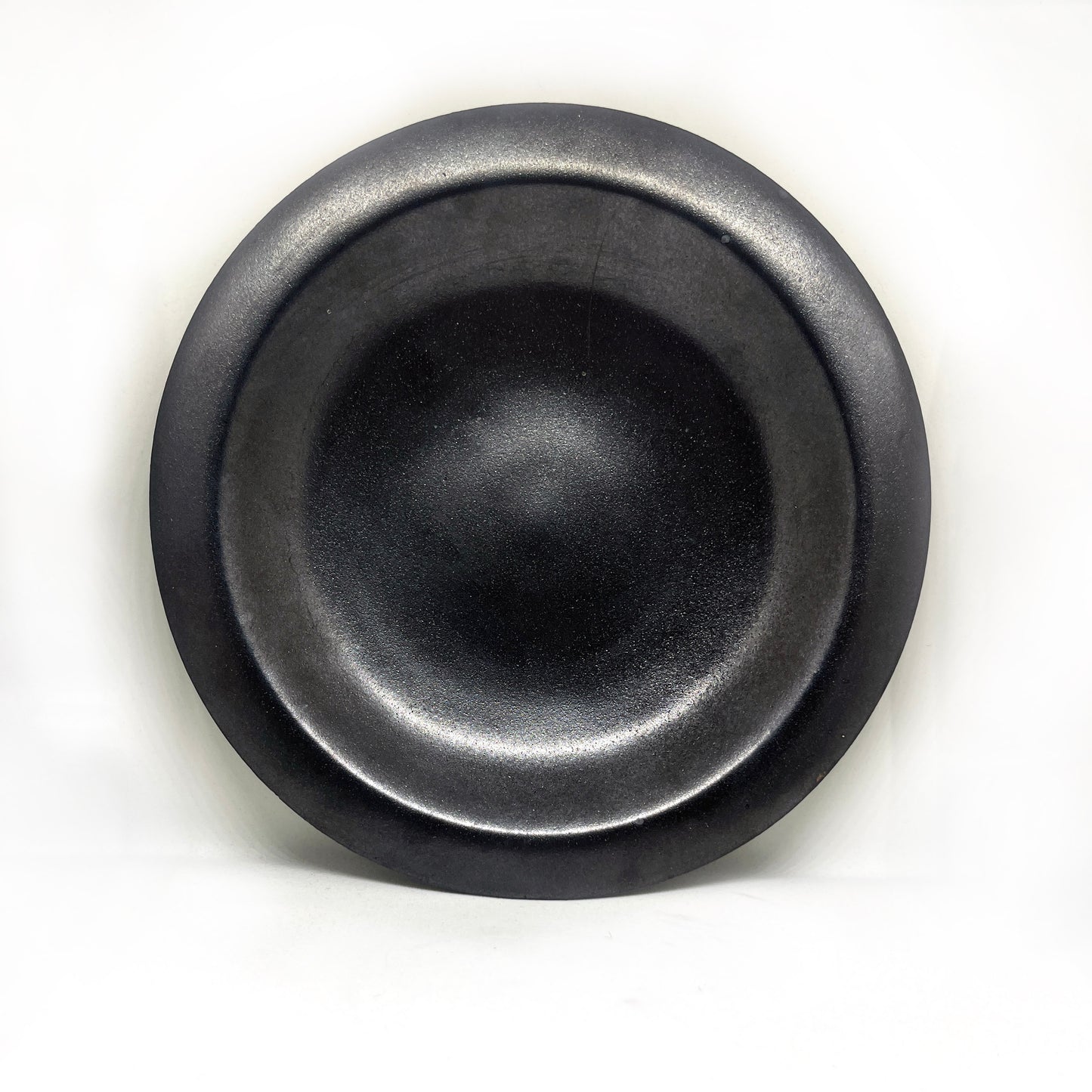 Black Marbled Low Bowl