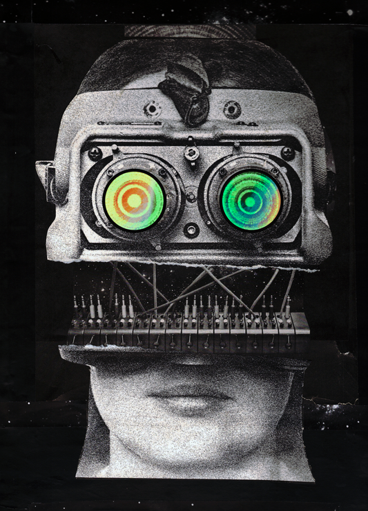 "Space Case" Collage Print