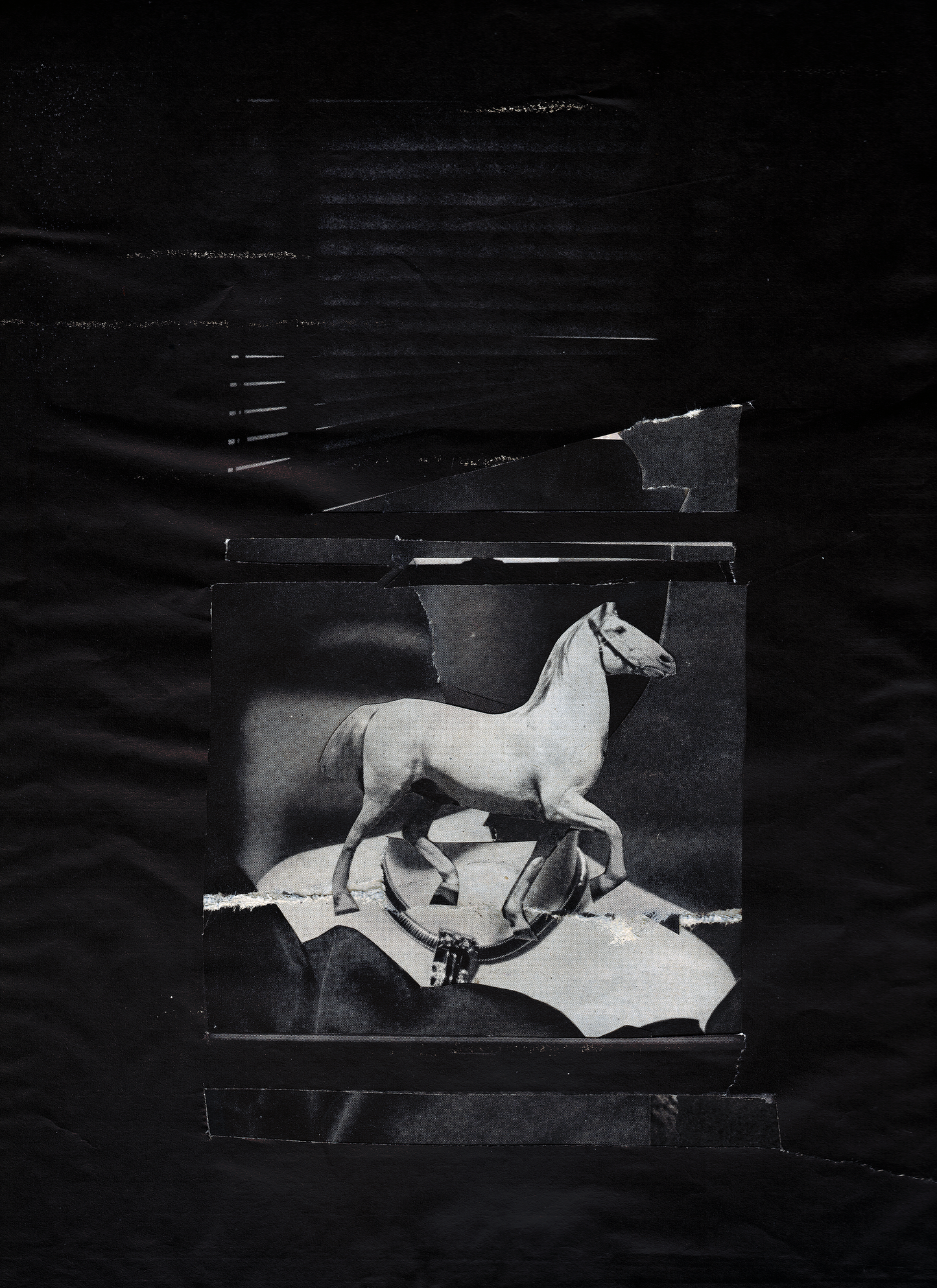 "White Mare" Collage Print