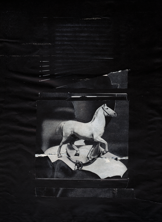 "White Mare" Collage Print